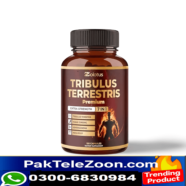 Zolotus Tribulus Terrestris Premium Extra Strength 7 in 1 Tribulus Terestris Panax Ginseng Ashwagandha Maca Root 150 Capsules Diatery Supplement