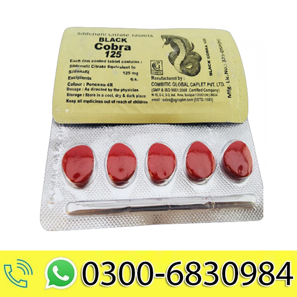 Black Cobra 125mg Tablets in Pakistan