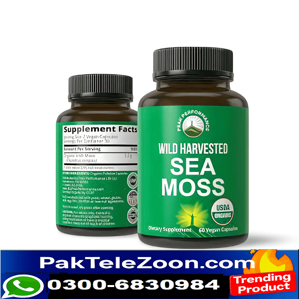Wild & Organic Sea Moss 60 Capsules Price in Pakistan