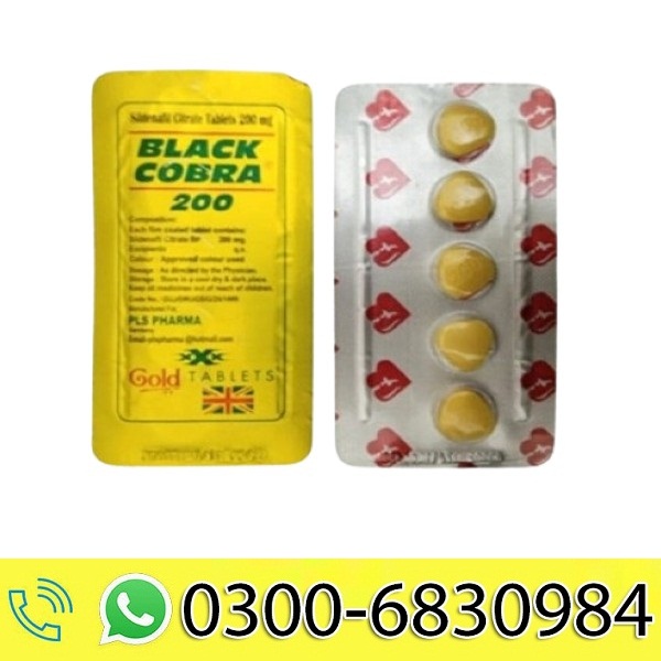 Black Cobra 200 mg Tablets in Pakistan